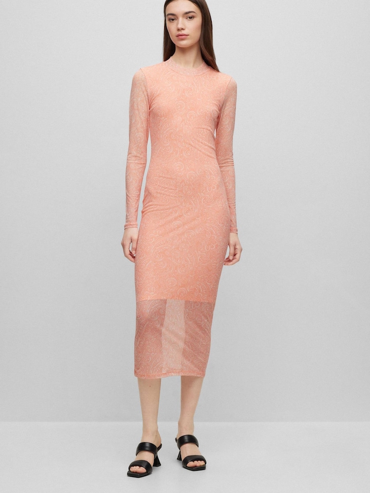 HUGO Orange Nasusi Jersey Dress - Image 1 of 5