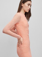 HUGO Orange Nasusi Jersey Dress - Image 3 of 5