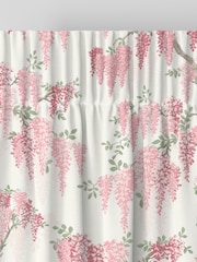 Laura Ashley Coral Pink Wisteria Made to Measure 100% Cotton Curtains - Image 6 of 9