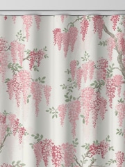 Laura Ashley Coral Pink Wisteria Made to Measure 100% Cotton Curtains - Image 8 of 9