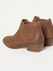 FatFace Brown Western Ankle Boots - Image 3 of 4