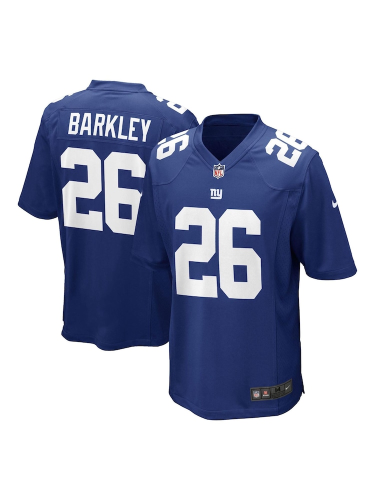 Nike Blue NFL New York Giants Home Game Jersey - Saquon Barkley - Image 1 of 3
