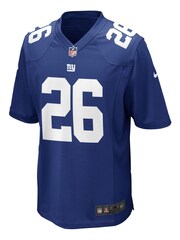 Nike Blue NFL New York Giants Home Game Jersey - Saquon Barkley - Image 2 of 3