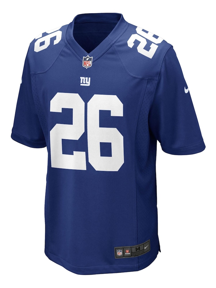 Nike Blue NFL New York Giants Home Game Jersey - Saquon Barkley - Image 2 of 3