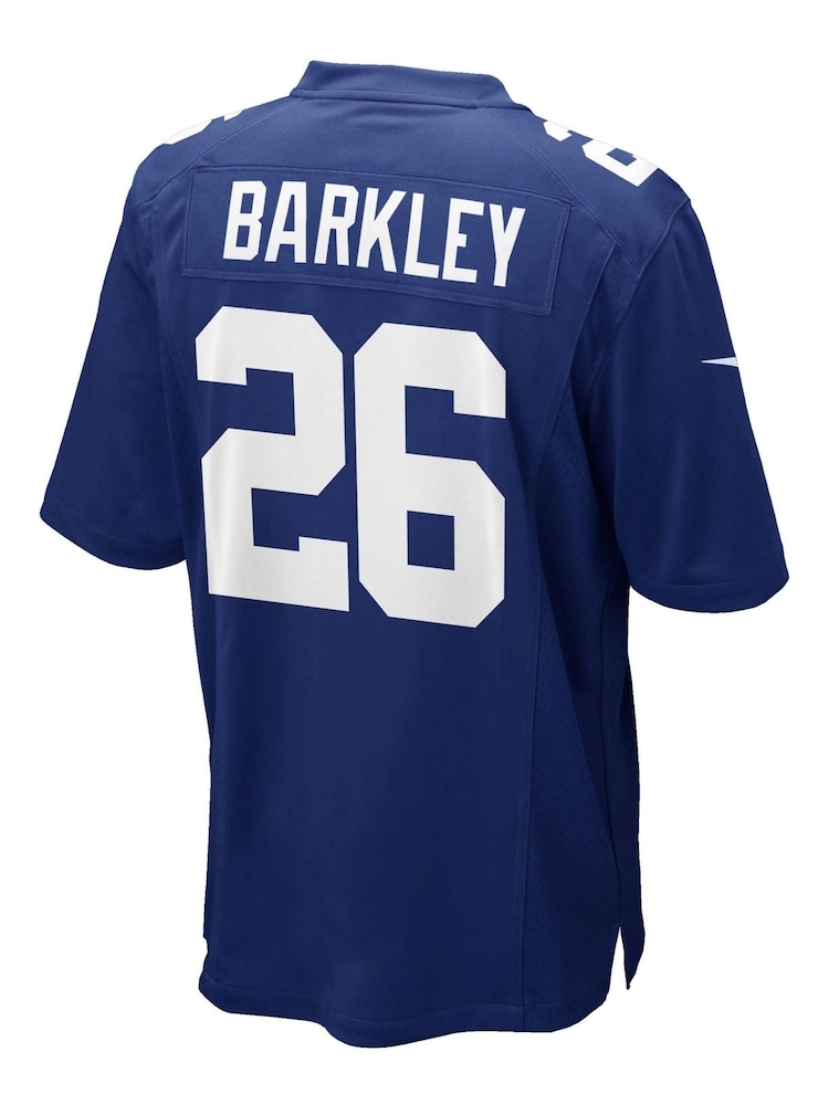 Nike Blue NFL New York Giants Home Game Jersey - Saquon Barkley - Image 3 of 3