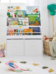 JoJo Maman Bébé Star Book & Toy Organiser with Canvas Storage - Image 1 of 3