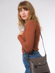 Conkca Shona Leather Cross-Body Bag - Image 6 of 6