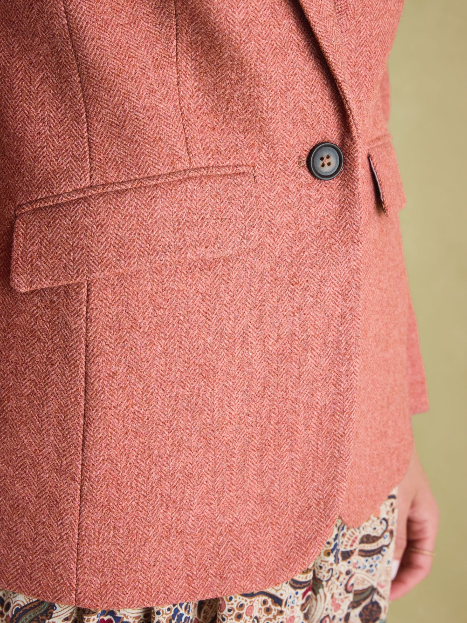 Joules pink tweed jacket cheap