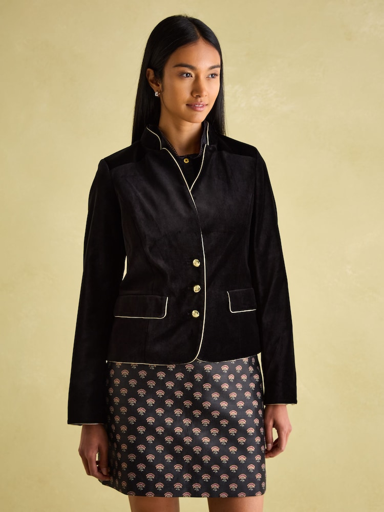 Joules Hollington Jacke mit Samtband - Bild 1 von 8 Joules Hollington Jacke mit Samtband - Bild 1 von 8