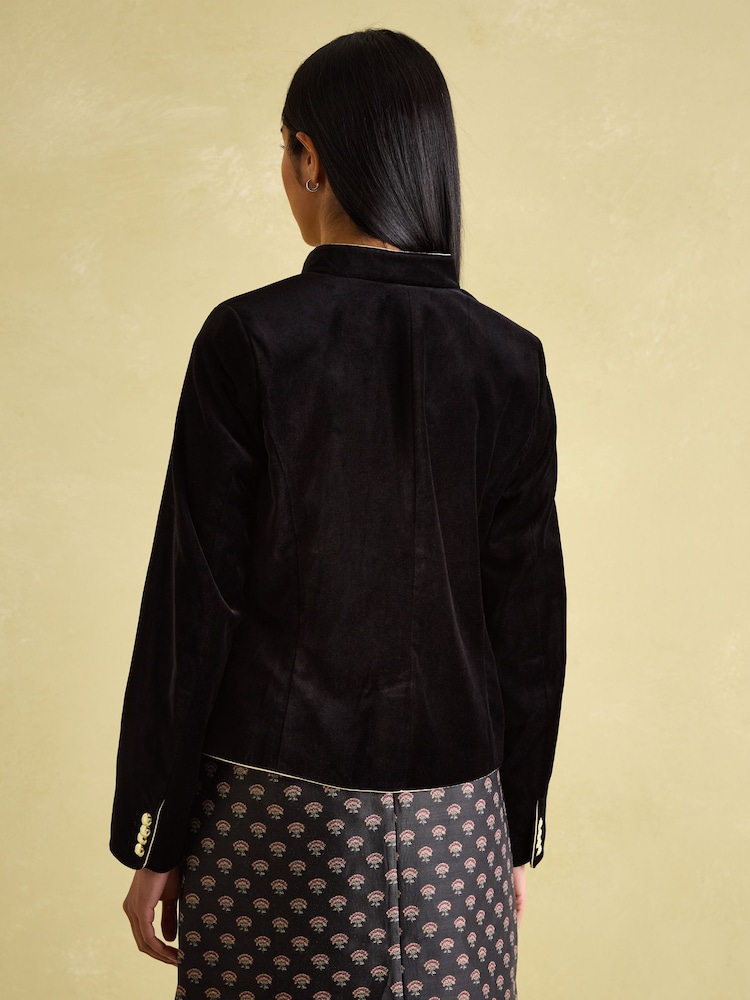 Joules Hollington Jacke mit Samtband - Bild 2 von 8 Joules Hollington Jacke mit Samtband - Bild 2 von 8