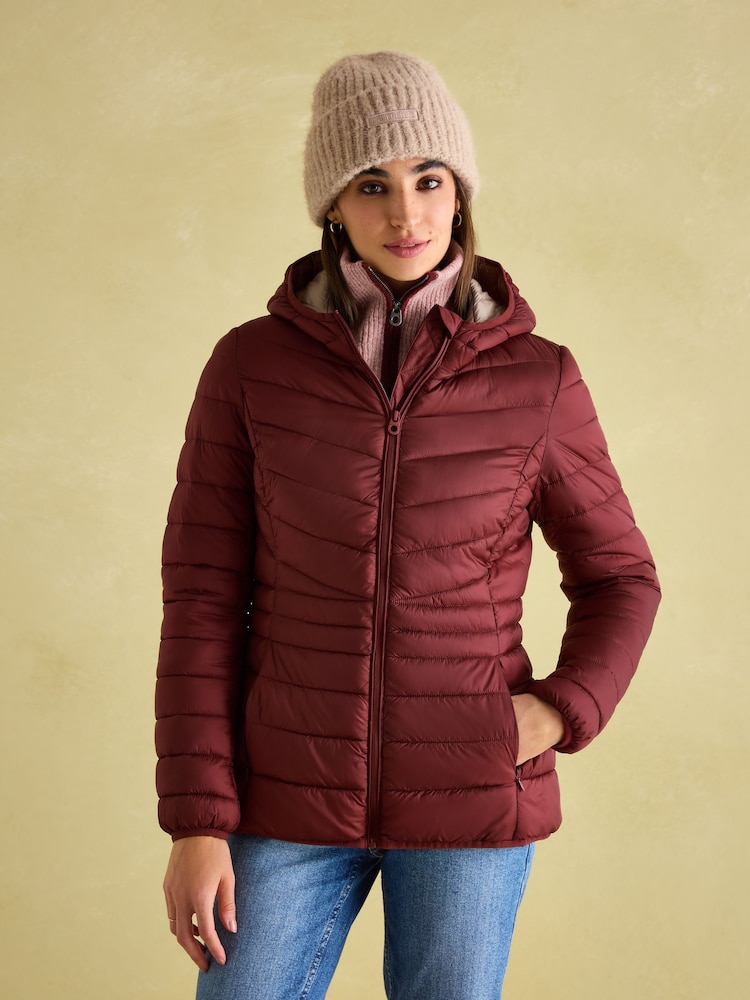 Joules Kenley Showerproof Padded Coat with Hood - Image 1 of 7