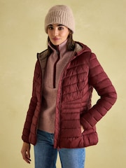 Joules Kenley Showerproof Padded Coat with Hood - Image 5 of 7
