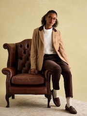 Joules Fayfair Brown Tweed Hacking Jacket - Image 3 of 8