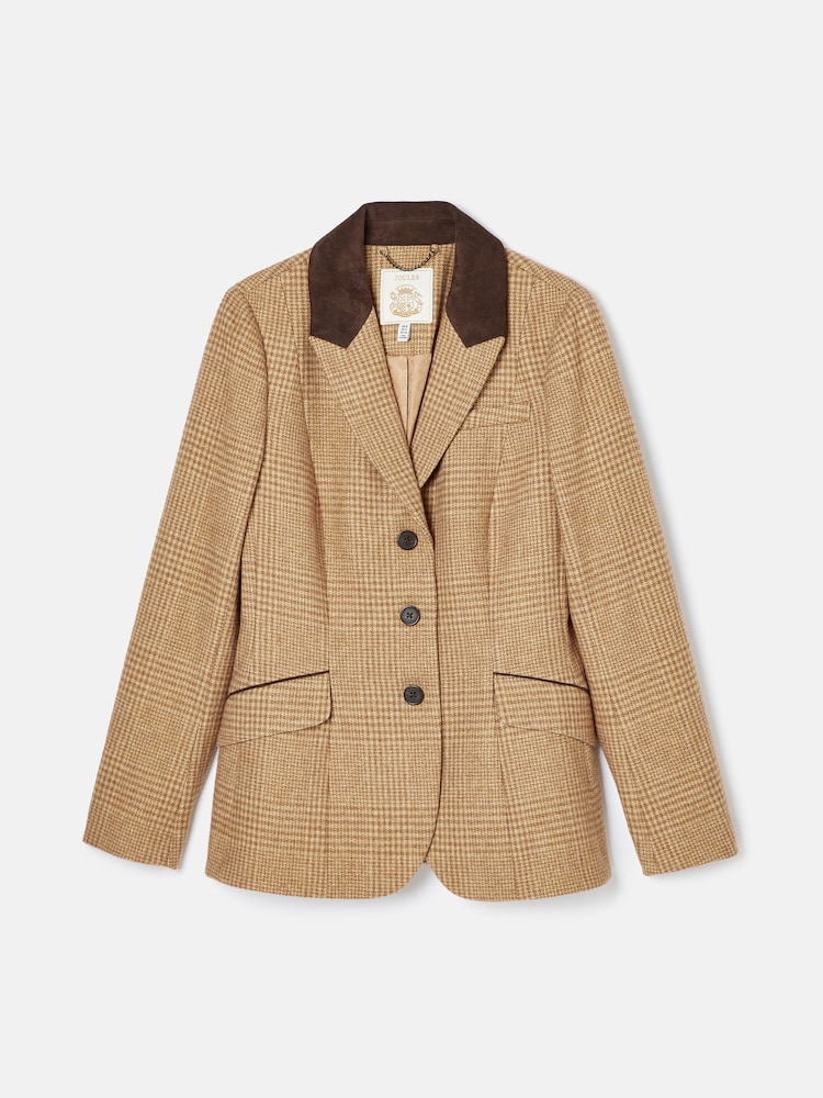 Joules Fayfair Brown Tweed Hacking Jacket - Image 8 of 8
