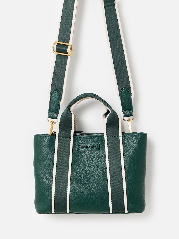 Oliver Bonas Dark Green Emma Mini Tote Cross-b-Body Bag - Image 2 of 6 Oliver Bonas Dark Green Emma Mini Tote Cross-b-Body Bag - Image 2 of 6