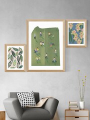 East End Prints Blue Orchids by Katy Welsh - Image 2 of 3