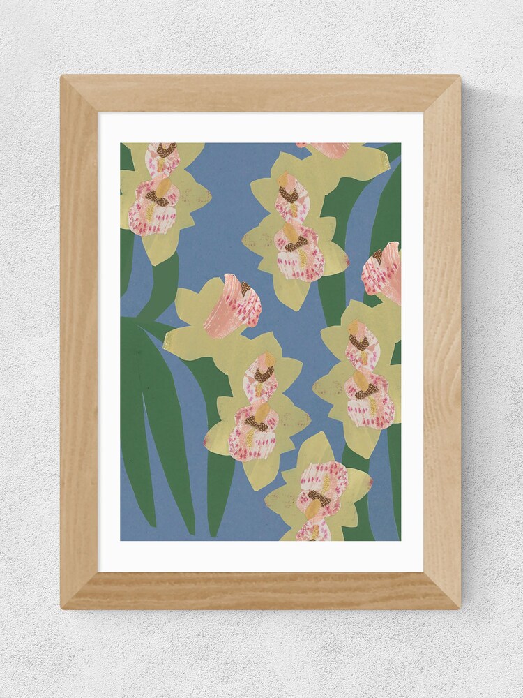East End Prints Blue Orchids by Katy Welsh - Image 3 of 3