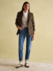 Joules Bramble Brown Tweed Blazer - Image 1 of 8