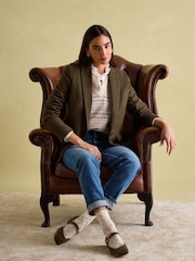 Joules Bramble Brown Tweed Blazer - Image 7 of 8