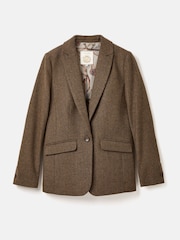 Joules Bramble Brown Tweed Blazer - Image 8 of 8