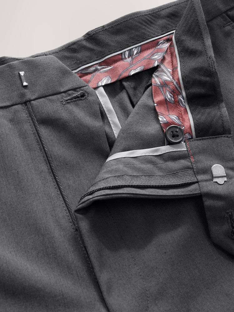 Charcoal Grey Regular Fit Suit Trousers - Image 6 of 6