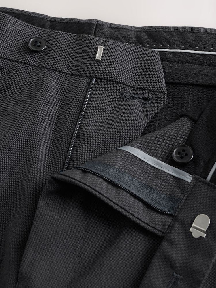 炭灰色 - 常规版型 - 西装裤 - 7的图像7｝