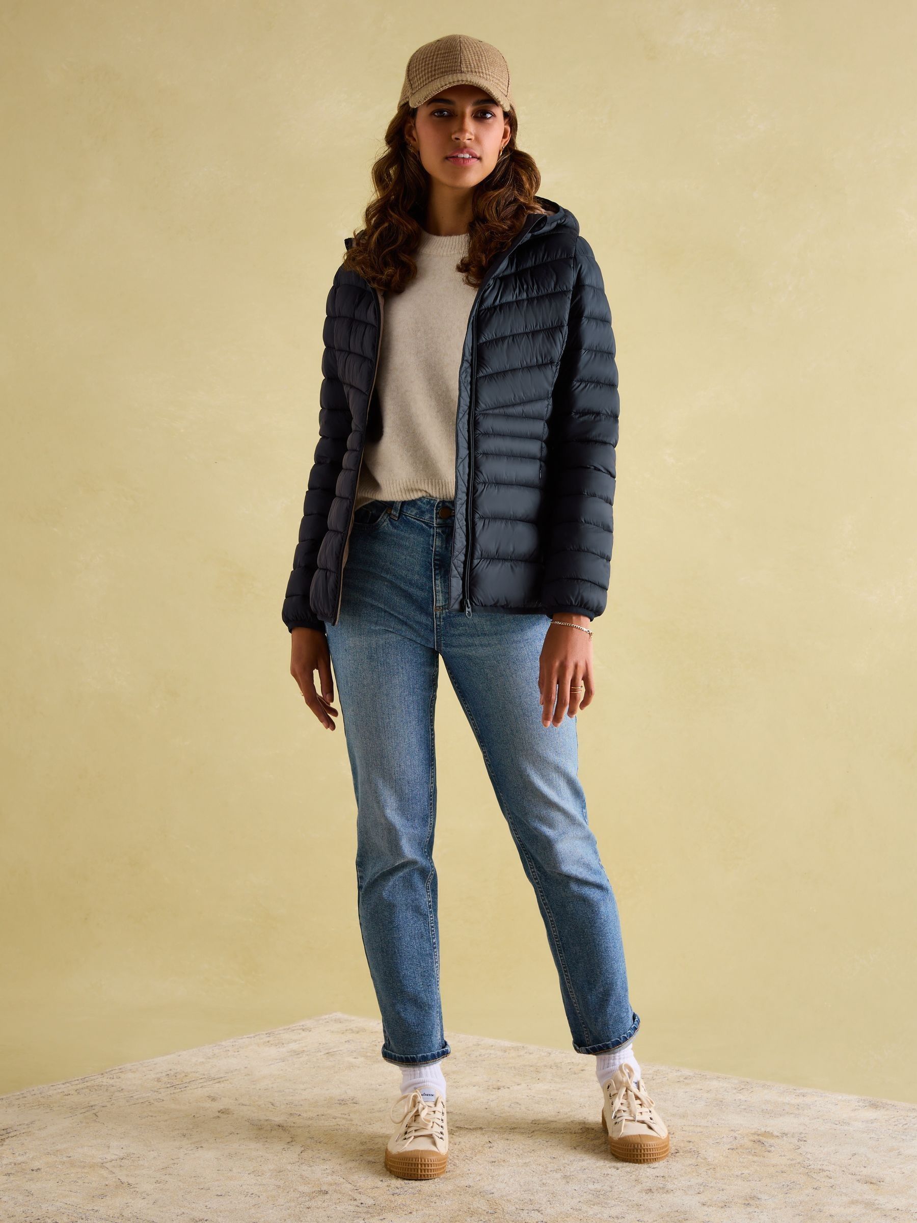 Joules Kenley Navy Showerproof Padded Coat with Hood