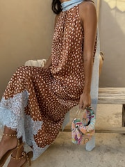 Never Fully Dressed Brown Fawn Midi Maeva Skirt - Image 3 of 5