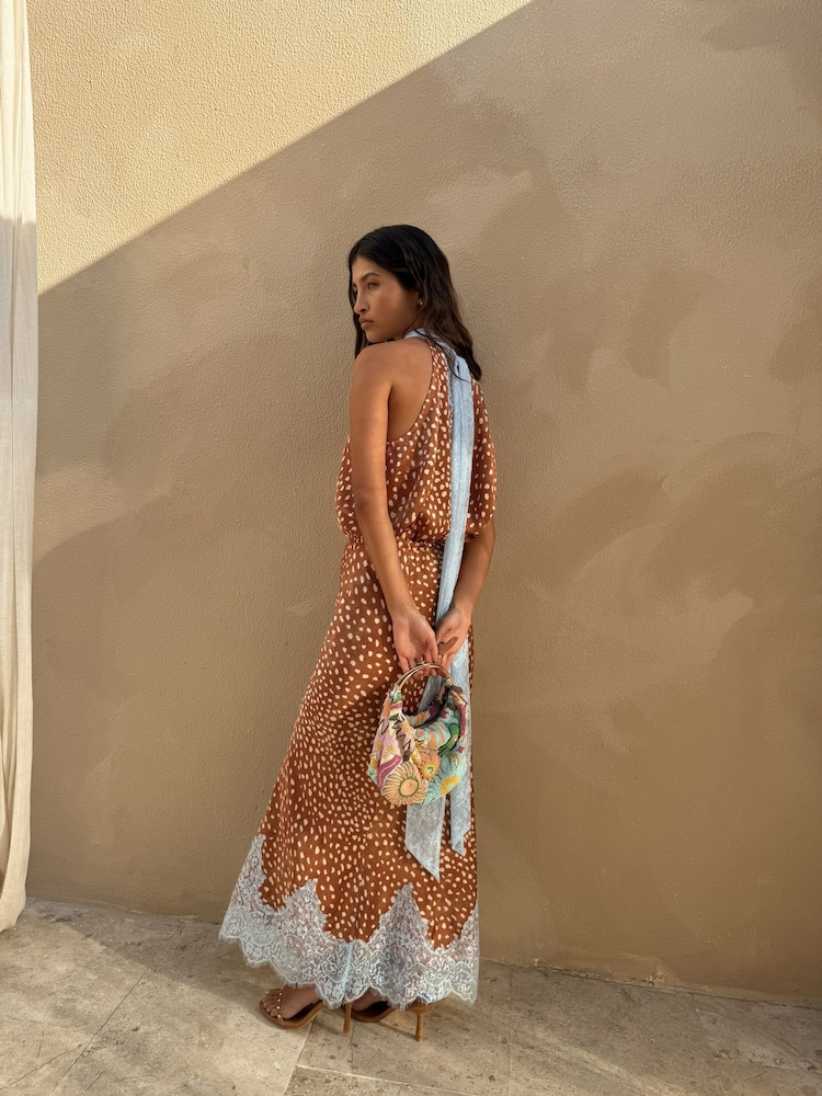 Never Fully Dressed Brown Fawn Midi Maeva Skirt - Image 5 of 5 Never Fully Dressed Brown Fawn Midi Maeva Skirt - Image 5 of 5