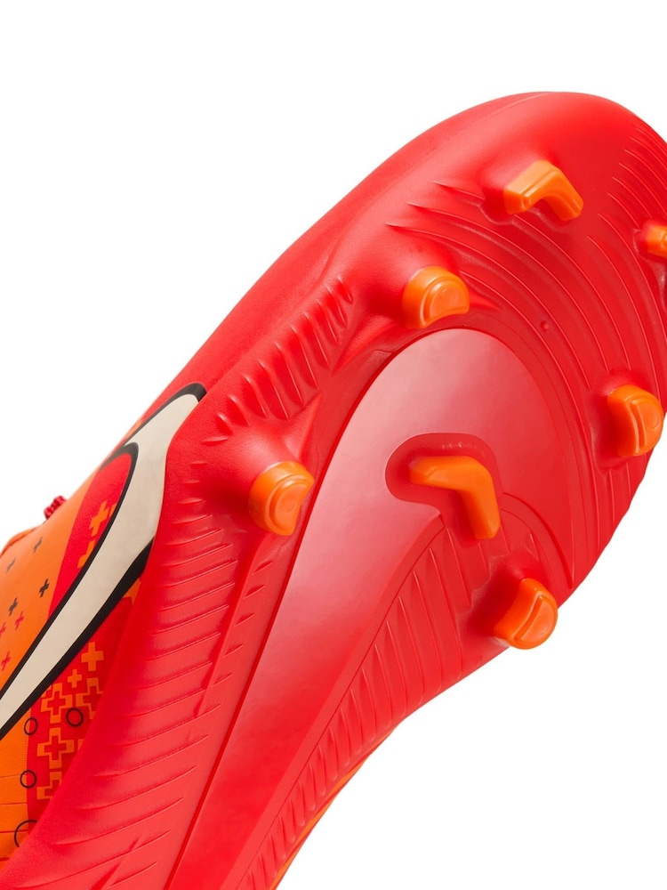 Nike Red Jr. Mercurial Vapor 15 Club Firm Ground Football Boots - Image 10 of 10