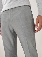 Light Grey Skinny Fit Suit Trousers - Image 4 of 8