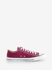 Converse Burgundy Red Standard Fit Chuck Taylor All Star Ox Trainers - Image 1 of 9