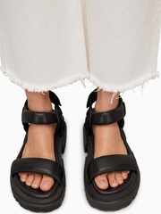 AllSaints Black Helium Sandals - Image 4 of 5