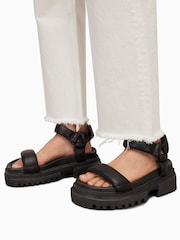AllSaints Black Helium Sandals - Image 5 of 5