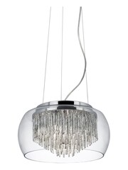 Searchlight Chrome Dock Chrome Glass 4Lt Pendant Ceiling Light - Image 2 of 3