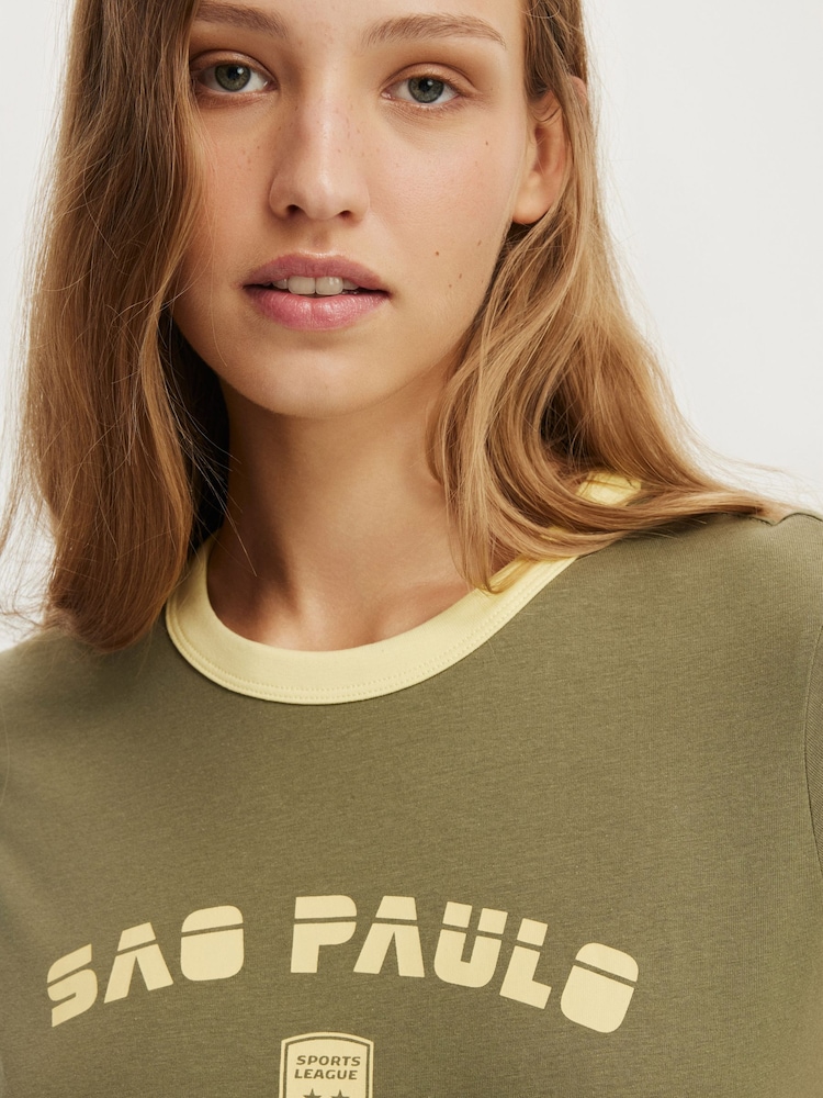 Cotton On Green The Original Graphic T-Shirt - Image 4 of 4