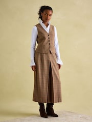 Joules Penrose Check Tweed Waistcoat - Image 3 of 8