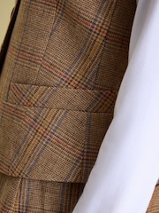 Joules Penrose Check Tweed Waistcoat - Image 5 of 8