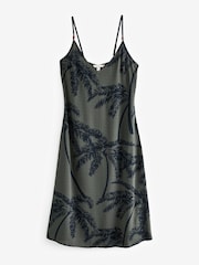 Khaki Green Midi Slip Summer Dress - Image 6 of 7