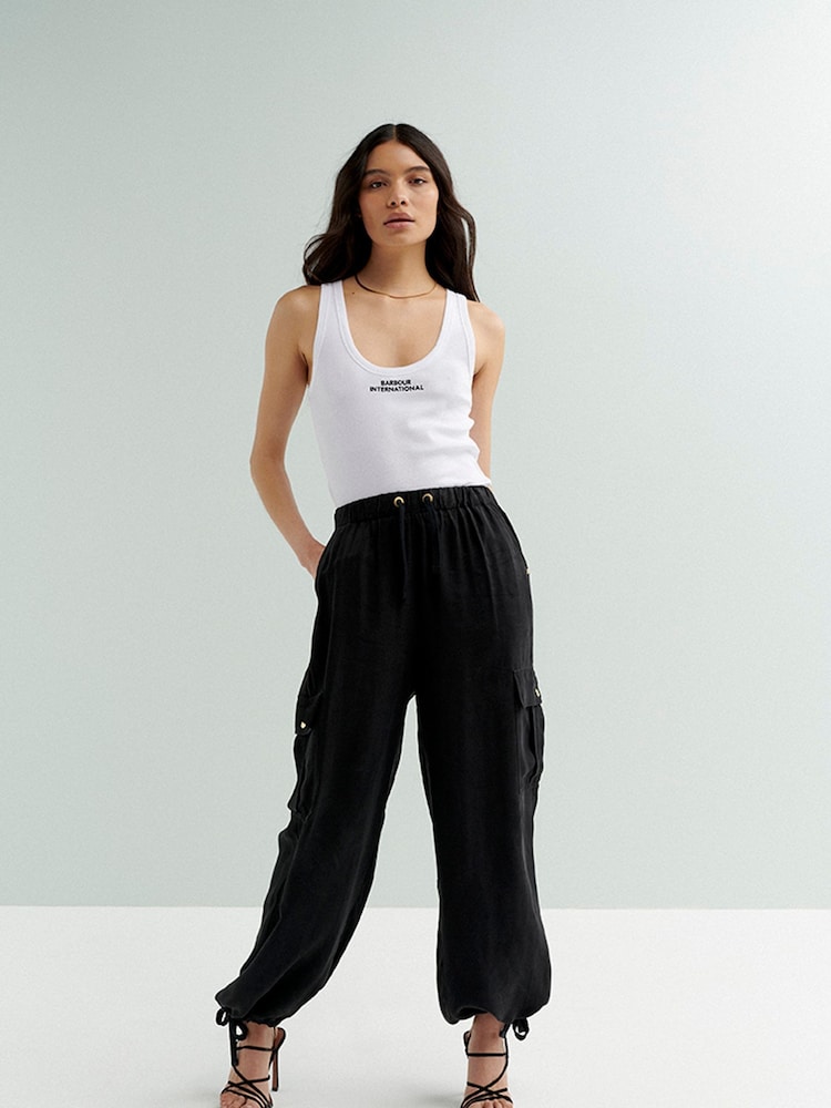 Barbour® International Williams Parachute Black Trousers - Image 2 of 10