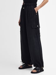 Barbour® International Williams Parachute Black Trousers - Image 6 of 10