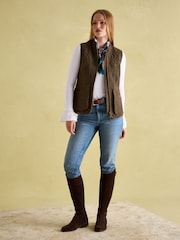 Joules Cawthorne Brown Tweed Gilet - Image 5 of 9
