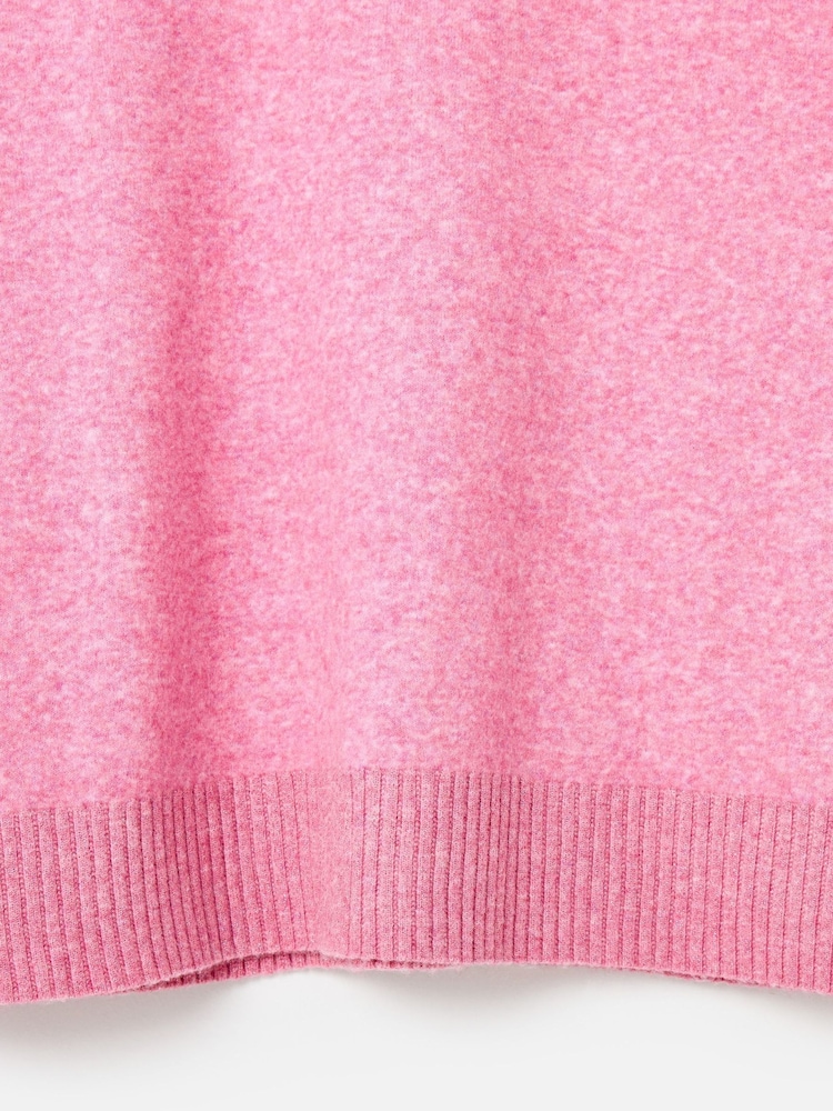 Oliver Bonas Pink Crew Neck Sparkle Knitted Jumper - Image 6 of 6 Oliver Bonas Pink Crew Neck Sparkle Knitted Jumper - Image 6 of 6