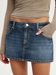 Cotton On Blue Original Denim Skort - Image 4 of 5