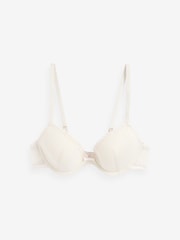 Black/Cream Pad Plunge Embroidered Bras 2 Pack A-E - Image 4 of 5