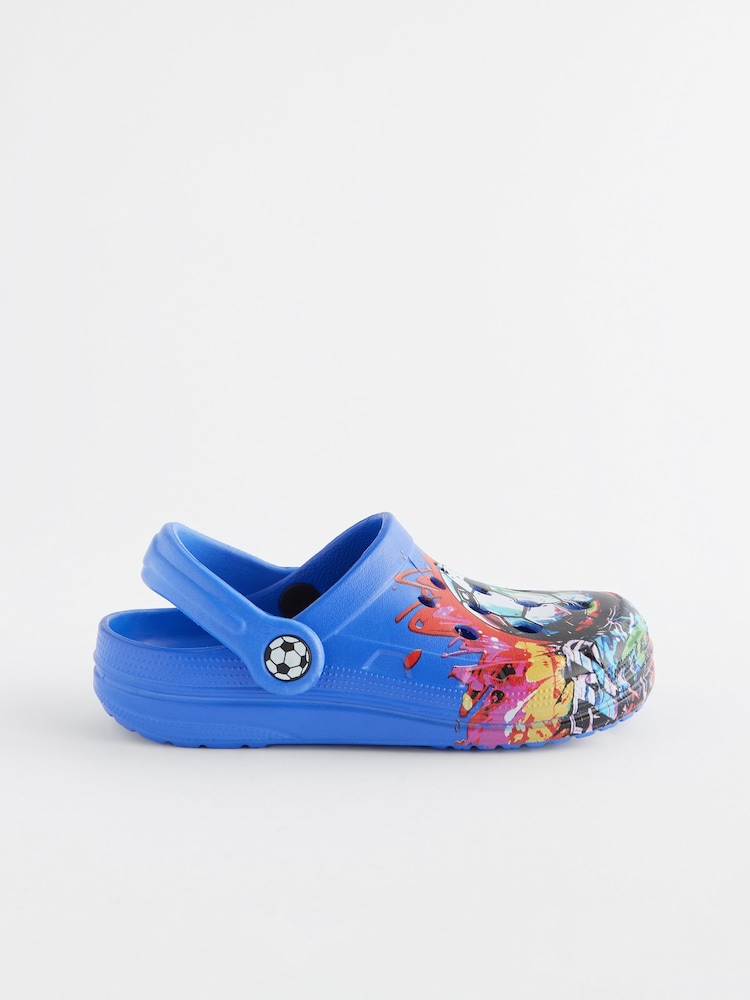 Cobalt Blue Football Clogs - Image 2 of 6