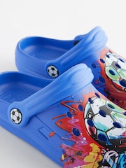 Cobalt Blue Football Clogs - Image 4 of 6