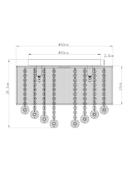 Champagne Gold Palazzo Flush Ceiling Light - Image 7 of 7