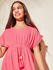 Lipsy Bright Pink Jersey Kaftan (From 2-16yrs) - Image 4 of 4