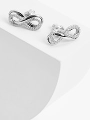 Swarovski Infinity Ohrringe mit Kristallen - Bild 1 von 6